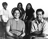 Helen and Cesar Chaves in the 1960's with 3 of their children